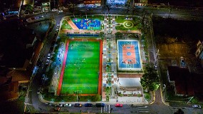 Foto de Alumbrado deportivo de alto rendimiento para el nuevo parque de Piedades de Santa Ana, en Costa Rica