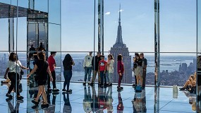 Foto de AGC en el edificio One Vanderbilt, en Nueva York