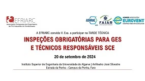 Foto de Efriarc organiza tarde tcnica sobre Inspees obrigatrias para GES e tcnicos responsveis SCE