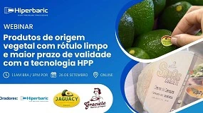 Foto de Produtos de origem vegetal com rtulo limpo e maior prazo de validade com a tecnologa HPP