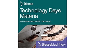 Biesse Iberia organiza sus Technology Days Materia los das 23 y 24 de octubre