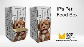 Foto de IP Pet Food Box, la caja ecolgica para comida de mascotas galardonada en los Premios Liderpack 2024