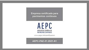 Foto de La certificacin de AEPC consolida la calidad y especializacin en pavimentos continuos