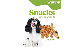 Wuapu presenta su nueva gama de snacks de pollo con colgeno para perros