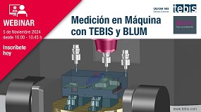 Foto de Tebis y Blum organizan un webinar gratuito sobre medicin en mquina para procesos de mecanizado