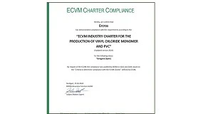 Foto de Ercros certifica sus prcticas sostenibles en la produccin de PVC y cloruro de vinilo con el ECVM Charter