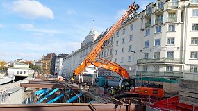 Foto de Dos excavadoras Hitachi ZX350LC-7 participan en la ampliacin del metro de Viena