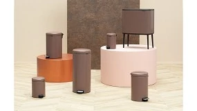 Foto de Conexin entre en color Satin Taupe de Brabantia y el Pantone 2025 Mocha Mousse