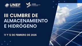 Foto de Unef organiza en Madrid la III Cumbre de Almacenamiento e Hidrógeno los días 11 y 12 de febrero