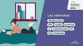 Foto de Bar�metro Saint-Gobain mostra que as janelas s�o a principal solu��o para o isolamento do ru�do exterior