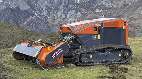 Ilaga demuestra las prestaciones del robot desbrozador Ferri iCUT 3.60 en alta montaa