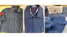 Hilaturas Arnau crea tejidos ignfugos a partir de prendas de bomberos usadas