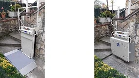 Foto de Plataformas salvaescaleras inclinadas y verticales