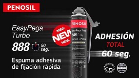 Unin extra-rpida y fuerte con el nuevo adhesivo de espuma rpida Easypega Turbo 888 de Penosil