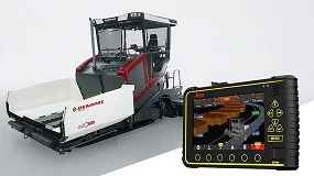 Foto de Dynapac e Leica Geosystems lanam sistema de controlo automtico para pavimentadoras