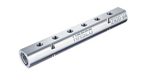 Foto de Hasco lanza nuevos bloques distribuidores Z920/.../VA en acero inoxidable para una configuracin flexible de circuitos de refrigeracin