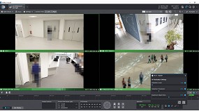Foto de AI Pixelation de Dallmeier para una pixelacin automtica de objetos