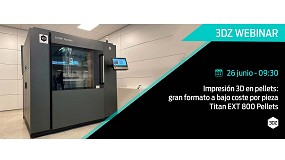 3DZ organiza un webinar sobre impresin 3D con pellets para fabricar piezas grandes a bajo coste