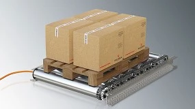 Foto de El nuevo rodillo motorizado Rulmeca para el transporte de palets y cargas pesadas