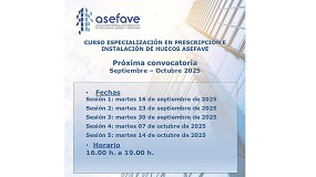 Foto de Asefave organiza el Curso de especializacin en prescripcin e instalacin de huecos