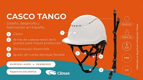 Productos Climax lanza Tango, un casco de proteccin industrial que combina innovacin, seguridad y ergonoma