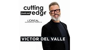 Foto de Víctor del Valle, el único peluquero español en el podcast global ‘Cutting edge’, de L’Oréal Productos Profesionales