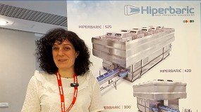 Foto de Declaraciones de Marta Onrubia, responsable comercial de Procesado por Altas Presiones (HPP) de Hiperbaric