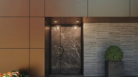 Finstral aplica la impresin digital sobre vidrio para ampliar las posibilidades de diseo en puertas de entrada