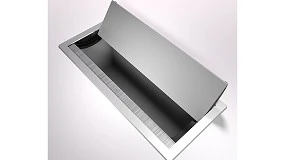 Foto de Pasacables rectangulares con tapa basculante de doble salida