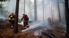 Foto de Grupo de apoyo cientfico-tcnico en las zonas afectadas por los incendios forestales