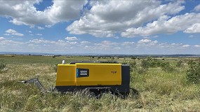Foto de El compresor X-Air⁺ 750-25 de Atlas Copco impulsa la perforacin fiable de pozos de agua en la Espaa rural