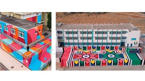 Bellvitge se llena de color con el proyecto solidario de Bruguer y Boa Mistura