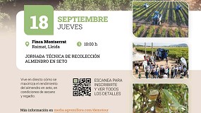 Finca Montserrat, en Raimat (Lleida), acoge una jornada de demostracin de cosecha de almendro en seto