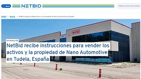 Nano Automotive cierra y pone sus activos a subasta