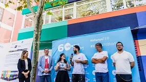 Foto de El arte de Boa Mistura y el color de Bruguer, protagonistas de la renovación del Centro Ocupacional TEB Bellvitge