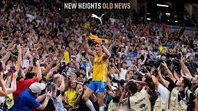 Foto de Duplantis y Puma tocan el cielo en Tokio