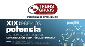 Foto de Transgruas, patrocinador premium de los XIX Premios Potencia