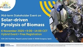 Foto de Pirólisis de biomasa impulsada por energía solar: avances del proyecto PYSOLO
