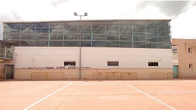 GeoNovatek utiliza micropilotes y resina expansiva para recalzar un polideportivo municipal