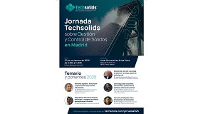 Techsolids celebra una jornada sobre 'Gestin y control de slidos' en Pinto (Madrid) en noviembre de 2025