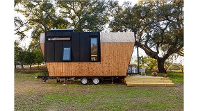 Foto de Gabarr suministra la madera termotratada Lunawood para el revestimiento de las Tiny Houses