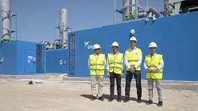 Foto de Disa muestra a las autoridades los avances en la ejecución del primer proyecto de generación de emergencia en Canarias