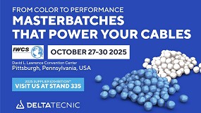 Delta Tecnic presentar en IWCS 2025 sus soluciones en masterbatch de color y aditivos para los sectores de telecomunicaciones, energa y automocin