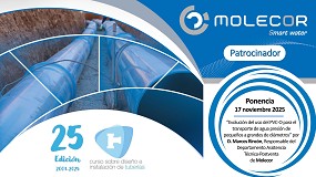 Molecor participa como patrocinador destacado en el XXV Curso de Diseo e Instalacin de Tuberas para Transporte de Agua