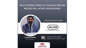 Aujor impartir la ponencia Soluciones para la coloracin en negro del acero inoxidable en AMMadrid
