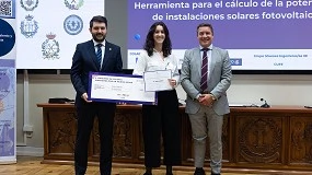 Foto de Sara García, tercer premio del IIE por un software que optimiza instalaciones fotovoltaicas