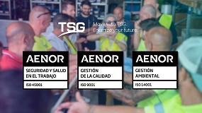 Foto de TSG Ib�rica renueva sus certificaciones ISO 9001, ISO 14001 e ISO 45001