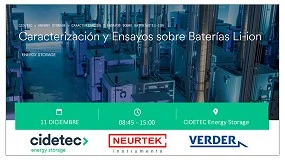 Foto de La jornada 'Caracterización y ensayos sobre baterías Li-ion' reunirá a especialistas en pruebas eléctricas, térmicas y de materiales
