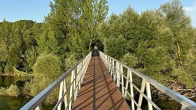 Tarima de bamb� Dasso para la nueva pasarela peatonal del embalse Ull�barri-Gamboa