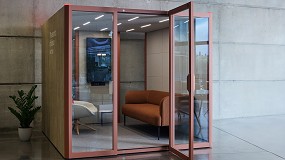 Foto de Actiu y el Laboratorio de Neuroarquitectura de la UPV demuestran cient�ficamente el impacto restaurativo de las cabinas ac�sticas Qyos en el entorno laboral